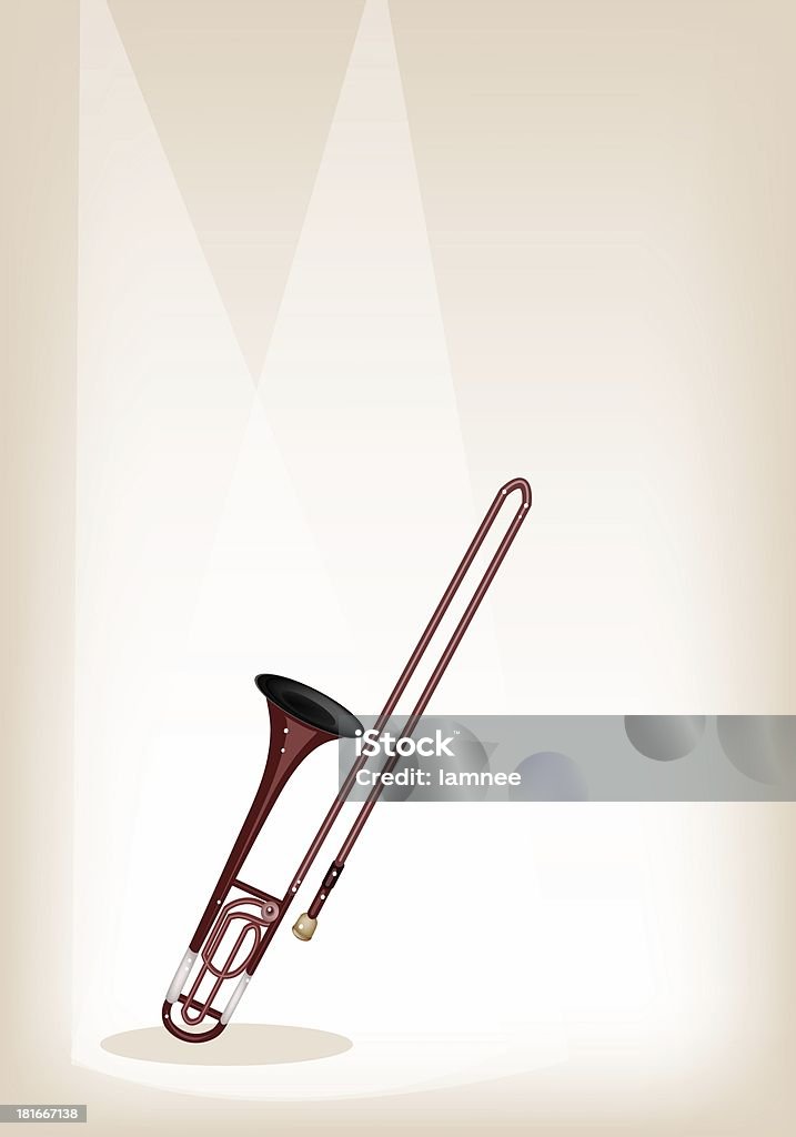 Sinfônica de Trombone no Fundo de Cena Marrom - Ilustração de Acorde royalty-free