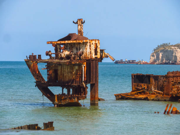 istock Shipwreck Beach In Panguila In Angola 1816680685