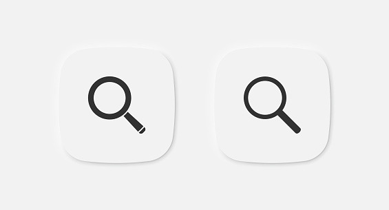istock Magnifying glass icon. Search symbol. Loupe sign. Research in the internet icons. Vector isolated sign. 1816683410