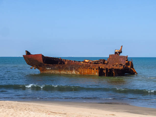istock Abandoned Ship On The Shipwreck Beach In Panguila In Angola 1816686631