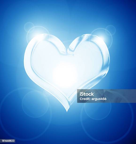 Foto de Azul Coração e mais fotos de stock de Amor - Amor, Azul, Data Especial