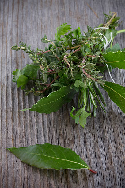 ｺﾒｾ 양념통-부케 가르니. - herb bouquet garni herbes de provence bouquet 뉴스 사진 이미지