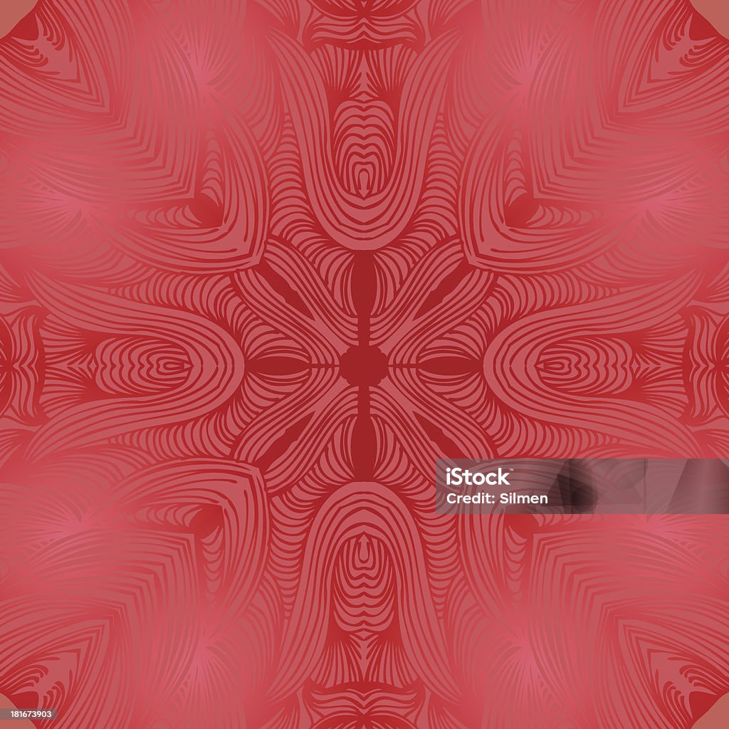 Castanho brilhante ornamental redondo padrão de renda - Royalty-free Abstrato arte vetorial