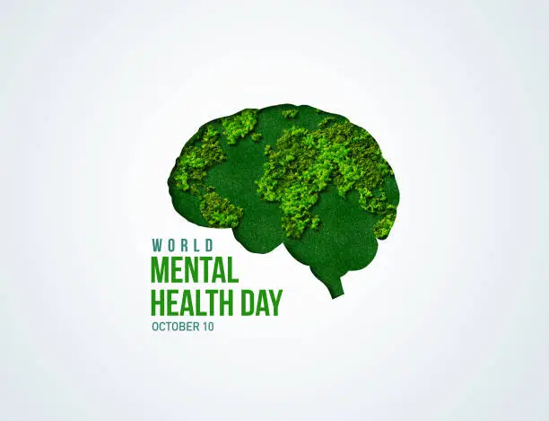 World Mental Health Day concept background.