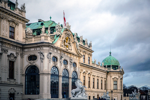 Vienna, Austria - January 3, 2015: Belvedere Museum, a Cultural Gem amist the City's Rich Artistic Tapestry