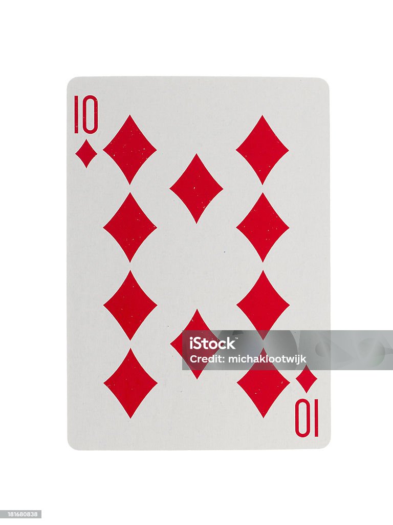 Jugando tarjeta (ten) - Foto de stock de Diez de diamantes libre de derechos