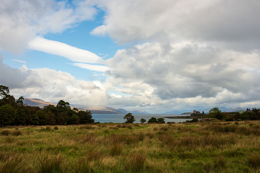 View of Duart castle from the distance