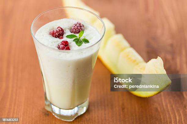 Milk Smoothie With Fruit Stock Photo - Download Image Now - Melon, Yogurt, Berry Fruit