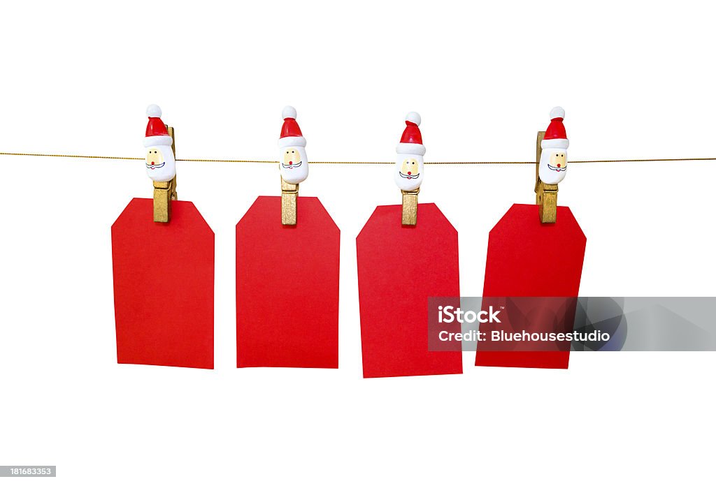 Christmas labels Christmas tags four elements Blank Stock Photo