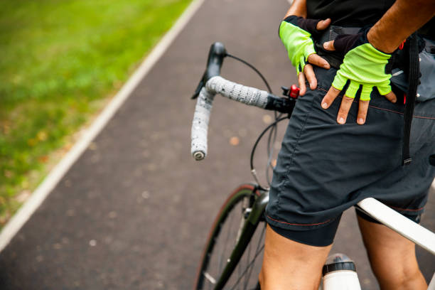 istock Mature Female having injury problem on cycling 1816848946