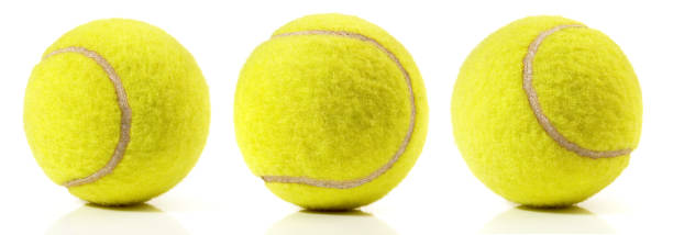 istock Yellow tennis balls isoladet on white background 1816859346