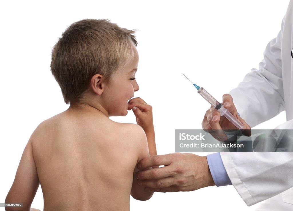 Dziecko i szczepienia strzykawki - Zbiór zdjęć royalty-free (2-3 lata)