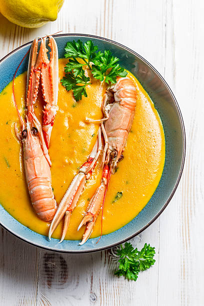 istock Fresh scampi in lemon cream 181686122