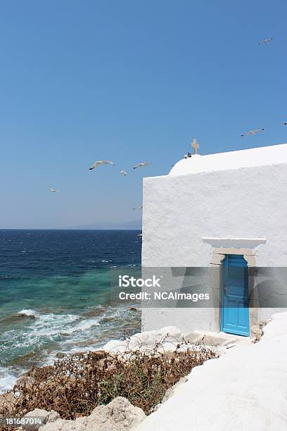 Greece Grèce 그리스 Chruch 샤펠 갈매기에 대한 스톡 사진 및 기타 이미지 - 갈매기, 건축, 고대 그리스 양식