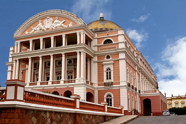 In the heart of Brazil's Amazon rainforest stands the great Manaus Opera House.  The first performance in the theatre was performed in December of 1896.