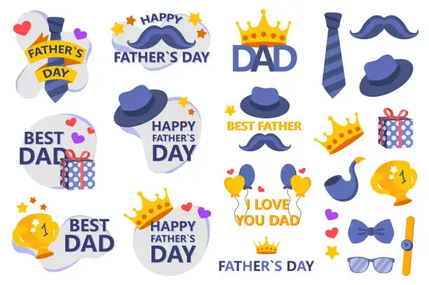 Vector illustration of Holiday Father Day
