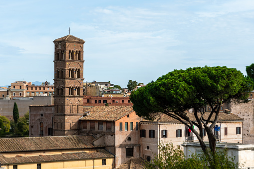 Aerial view of italy rome