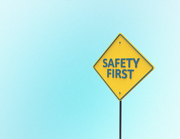 Safety Blue 240+ Warning Sign Blue Bollard Safety Stock Photos, Pictures & Royalty ...