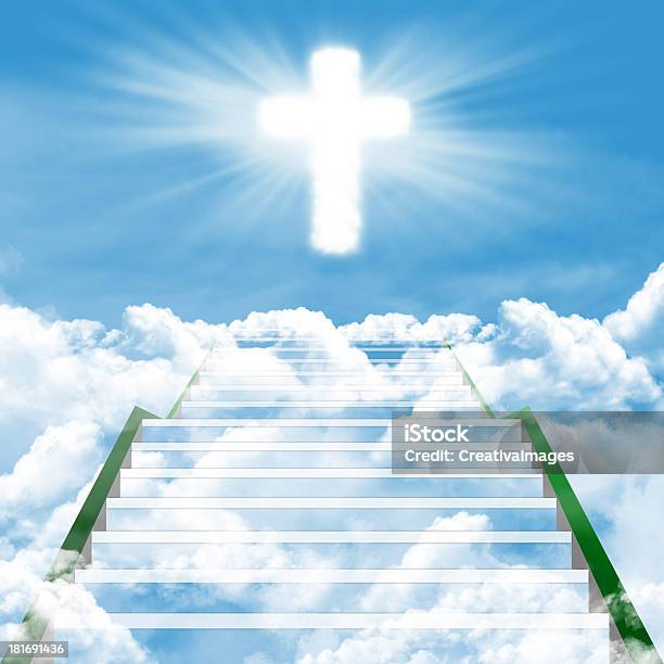 Schody Do Nieba - zdjęcia stockowe i więcej obrazów Aspiracje - Aspiracje, Bóg, Błyszczący