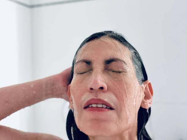 istock Woman in the shower 1816934281