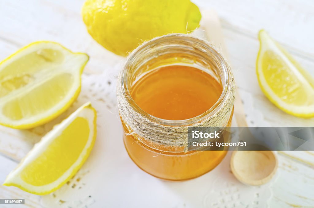 honey honey with lemon Breakfast Stock Photo