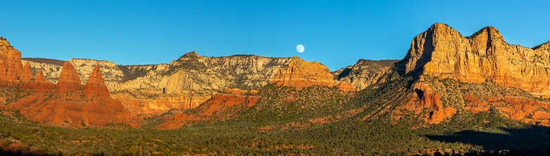 Scenic Panoramic Landscape, Red Rock State Park Hiking, Arizona Southwest USA
