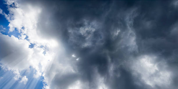 Free Stock Photo of Sunbeams breaking through stormy clouds | Download ...