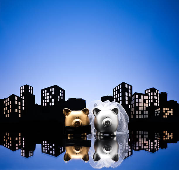 istock Metropolis City pig wedding 181698863