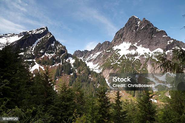 높은 고산대 리지 노르트 캐스케이드 산맥 워싱턴 주 0명에 대한 스톡 사진 및 기타 이미지 - 0명, 겨울, 경관