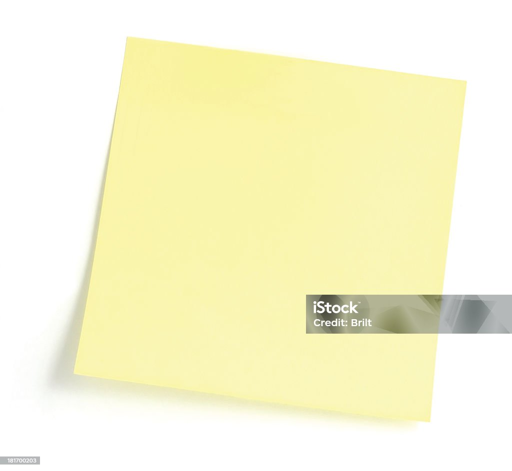 Post-It giallo vuoto per fare la lista vuota isolato appiccicoso adesivo macro - Foto stock royalty-free di Appiccicoso Post-It giallo vuoto per fare la lista vuota isolato appiccicoso adesivo macro - Foto stock royalty-free di Appiccicoso
