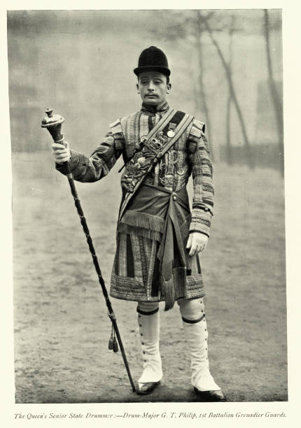 istock Drum Major 1st Battalion Grenadier Guards, Victorian British Army, Military Uniform, history 19th Century, 1890s 1817019216