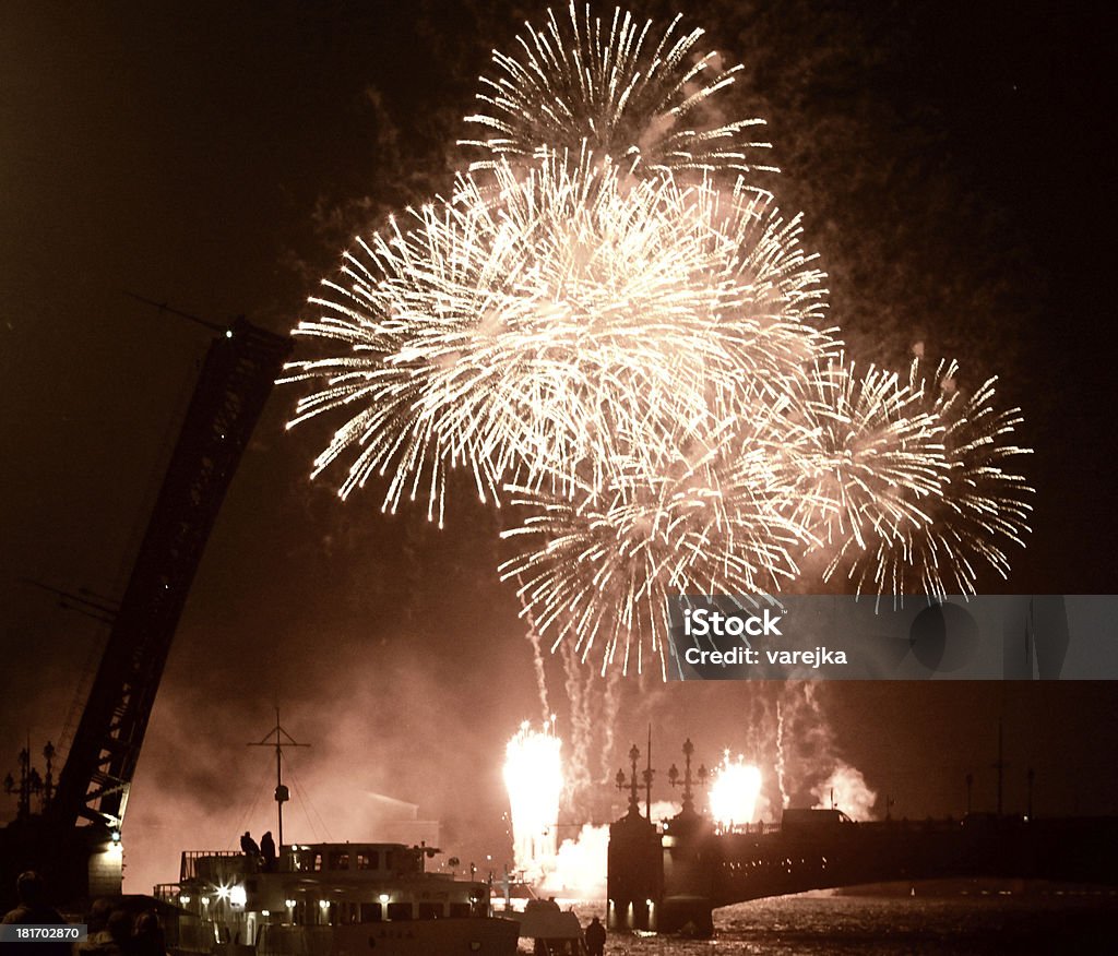 Fogos de artifício. - Foto de stock de Abstrato royalty-free