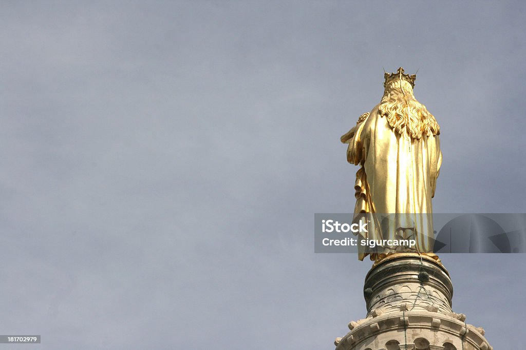 Detalhe de Notre-Dame de la Garde Basílica em Marselha, França. - Royalty-free Catolicismo Foto de stock