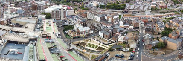 istock Aerial Panoramic View of Luton City Centre 1817037463