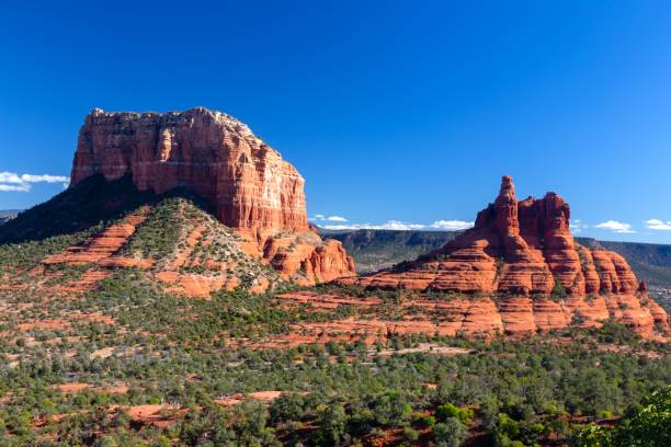 istock Bell Rock and Courthouse Butte Sandstone Cliff Butte Landmark 1817045832