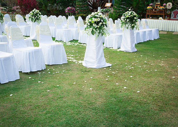istock Wedding ceremony in a beautiful garden 181704589