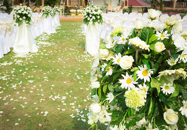 istock Wedding ceremony in a beautiful garden 181704598