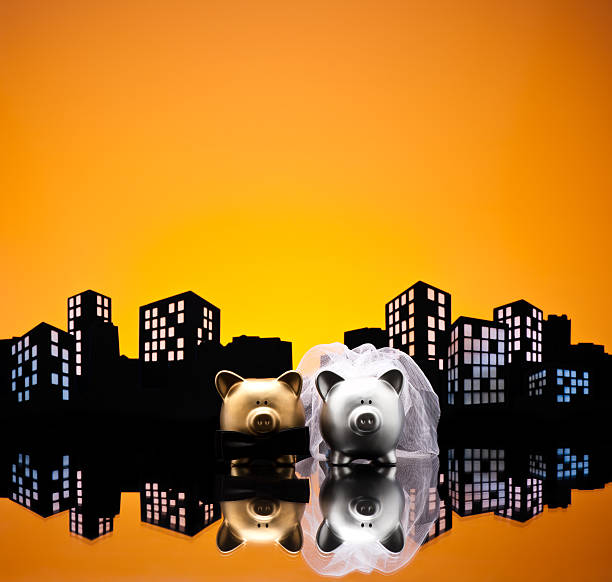 istock Metropolis City pig wedding 181706710