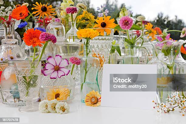 Flores Silvestres De Verano Foto de stock y más banco de imágenes de Fiesta de jardín - Fiesta de jardín, Invitación, Espacio en blanco