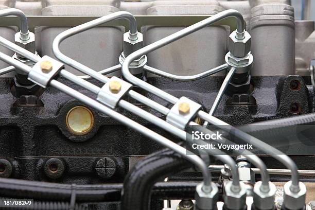 Motore Diesel Dettaglio - Fotografie stock e altre immagini di Diesel - Tipo di carburante - Diesel - Tipo di carburante, Meccanico, Pesante