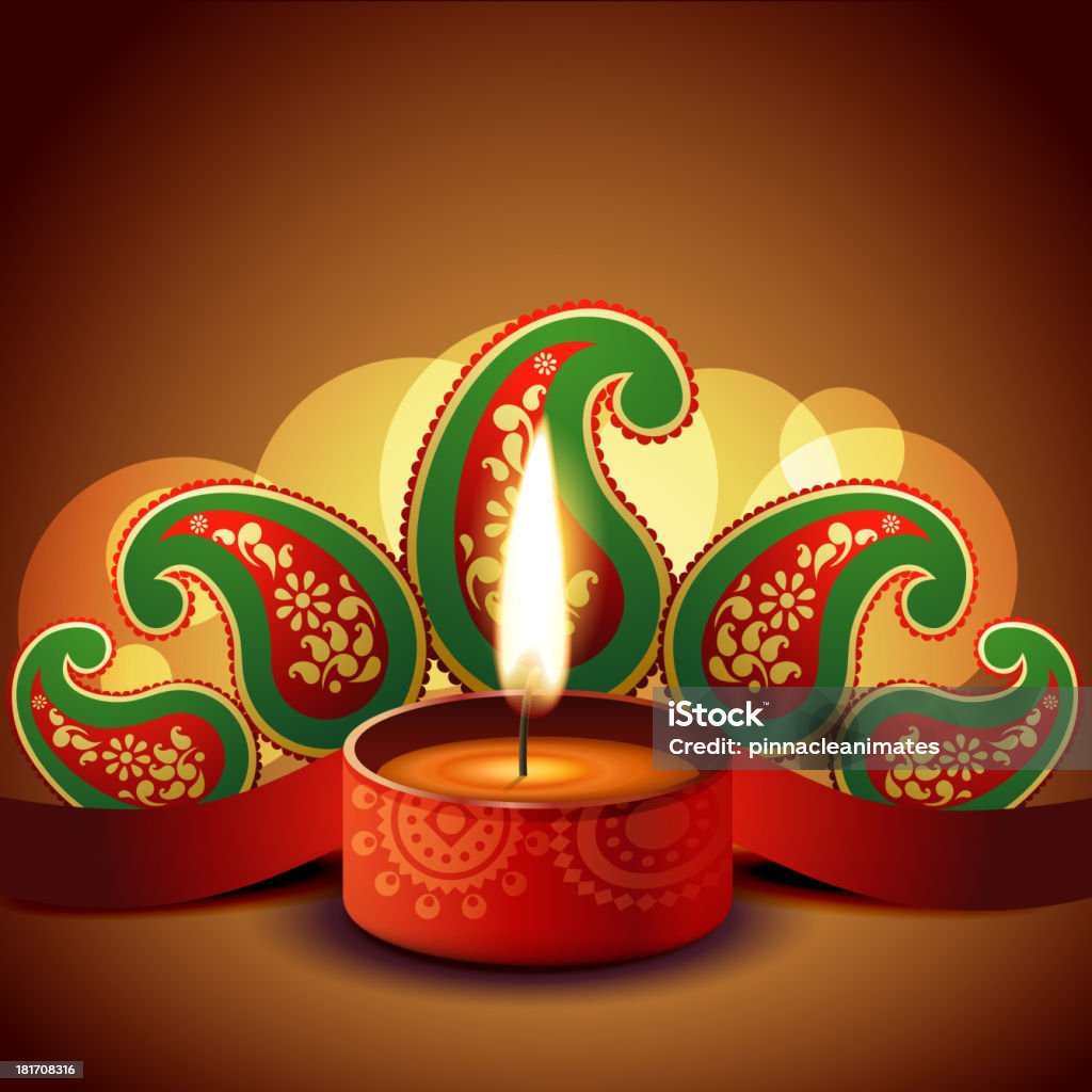 Beautiful Diwali Background Stock Illustration - Download Image ...