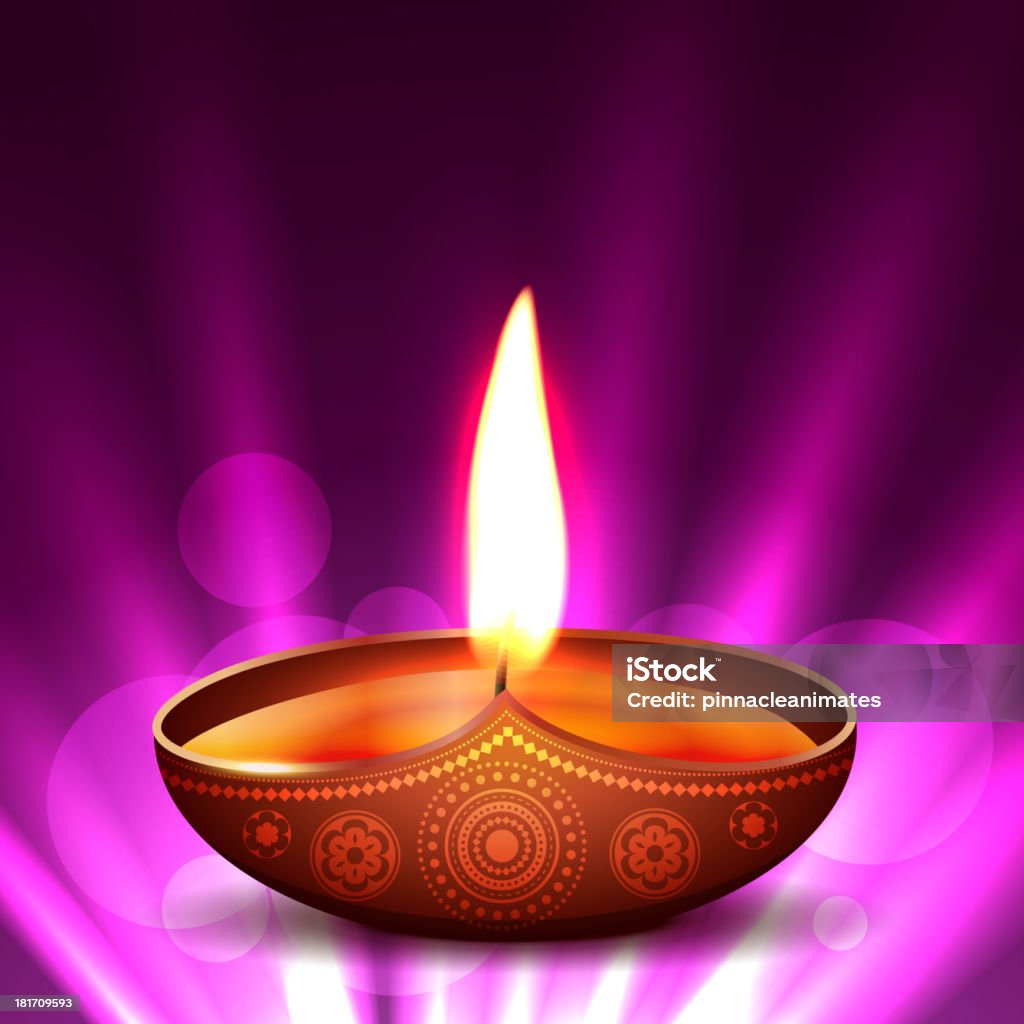 Vettore diwali diya - arte vettoriale royalty-free di Cultura indiana