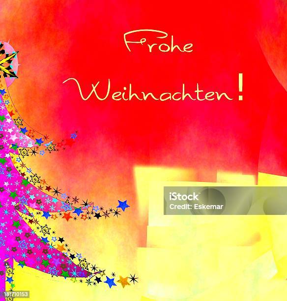 Ilustración de Frohe Weihnachtenfeliz Navidad En Alemán y más Vectores Libres de Derechos de Alemania - Alemania, Celebración - Ocasión especial, Colores