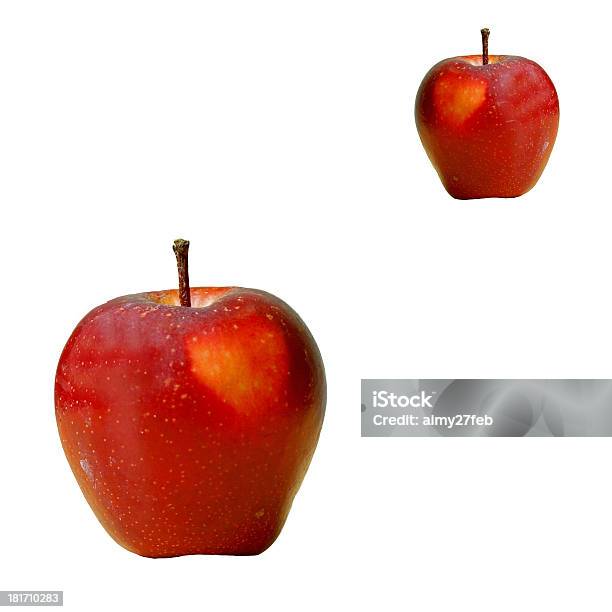 Single Two Apples Two Apples Isolated On White Background Stock Photo - Download Image ...
