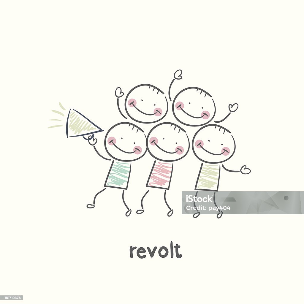 revolt Adult stock vector