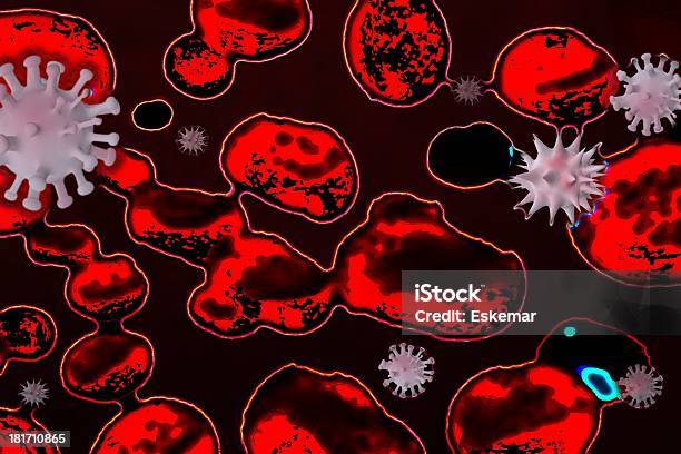 Vírus - Fotografias de stock e mais imagens de Bactéria - Bactéria, Constipação e Gripe, Cuidados de Saúde e Medicina