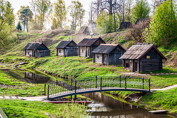 Villaggio di Vyatskoe - foto stock