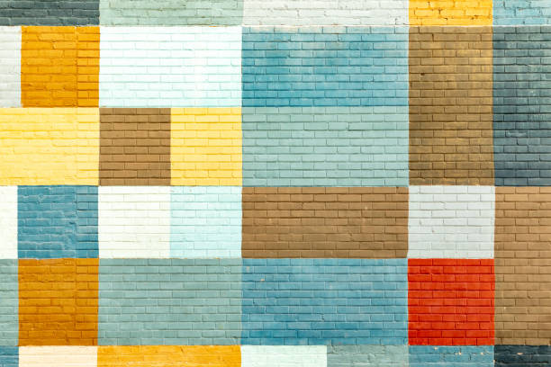 istock colorful brick wall in different colors in geometric pattern 1817128326