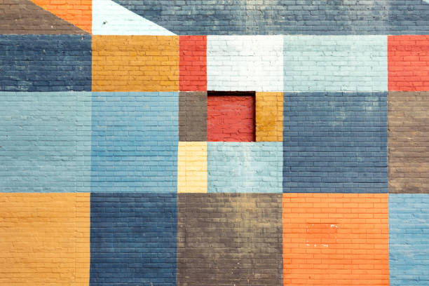 istock colorful brick wall in different colors in geometric pattern 1817129407