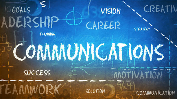 istock The word communications written in white chalk 181714003